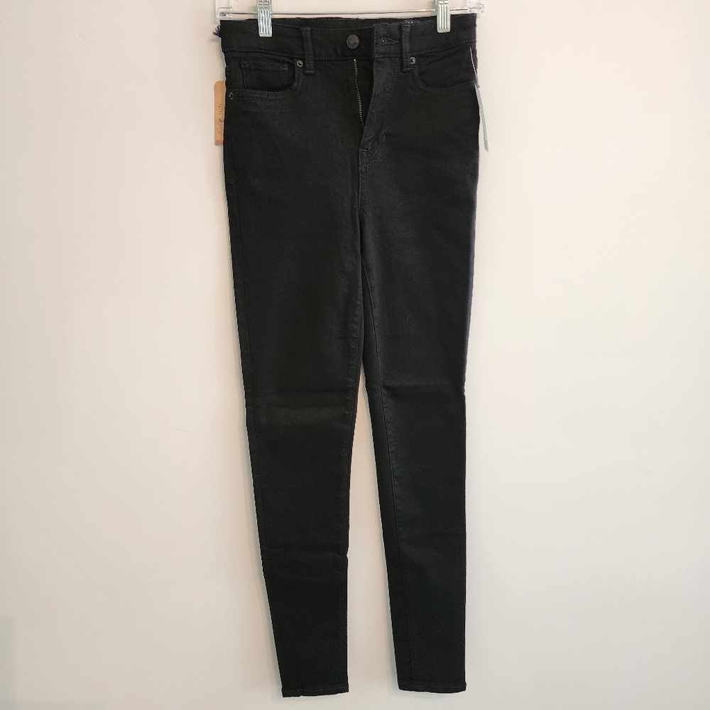 Buffalo David Bitton Skylar Black Skinny Jeans, High Rise Size 26